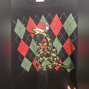Gadsden Don't Tread on Me Christmas Holiday Sweatshirt 2A Gun Firearm